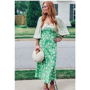 RIXO x TARGET Daisy‎ Long Sleeve Swing Dress (limited edition) Sz 8 Green